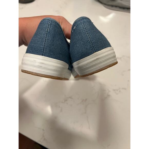 Vintage 90s Looney Tunes Tweety Bird Blue Velcro slip on flat shoes - Picture 15 of 15